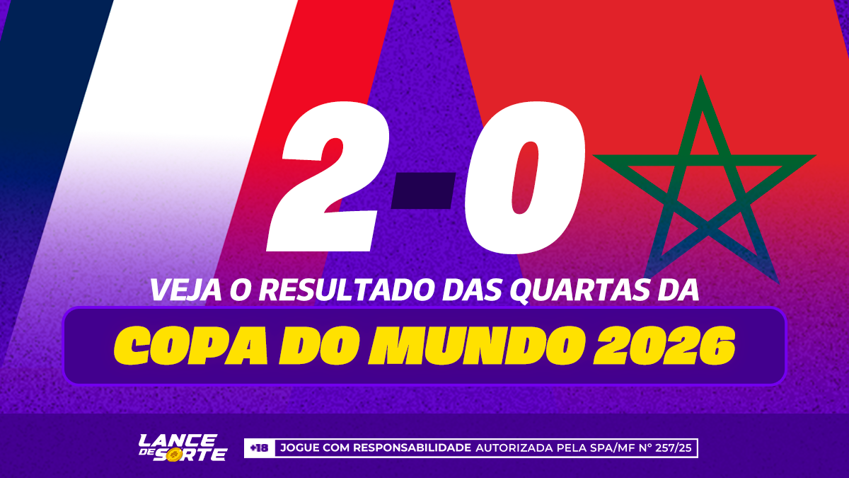 França 2 x 0 Marrocos: veja o resultado das quartas da Copa do Mundo 2026