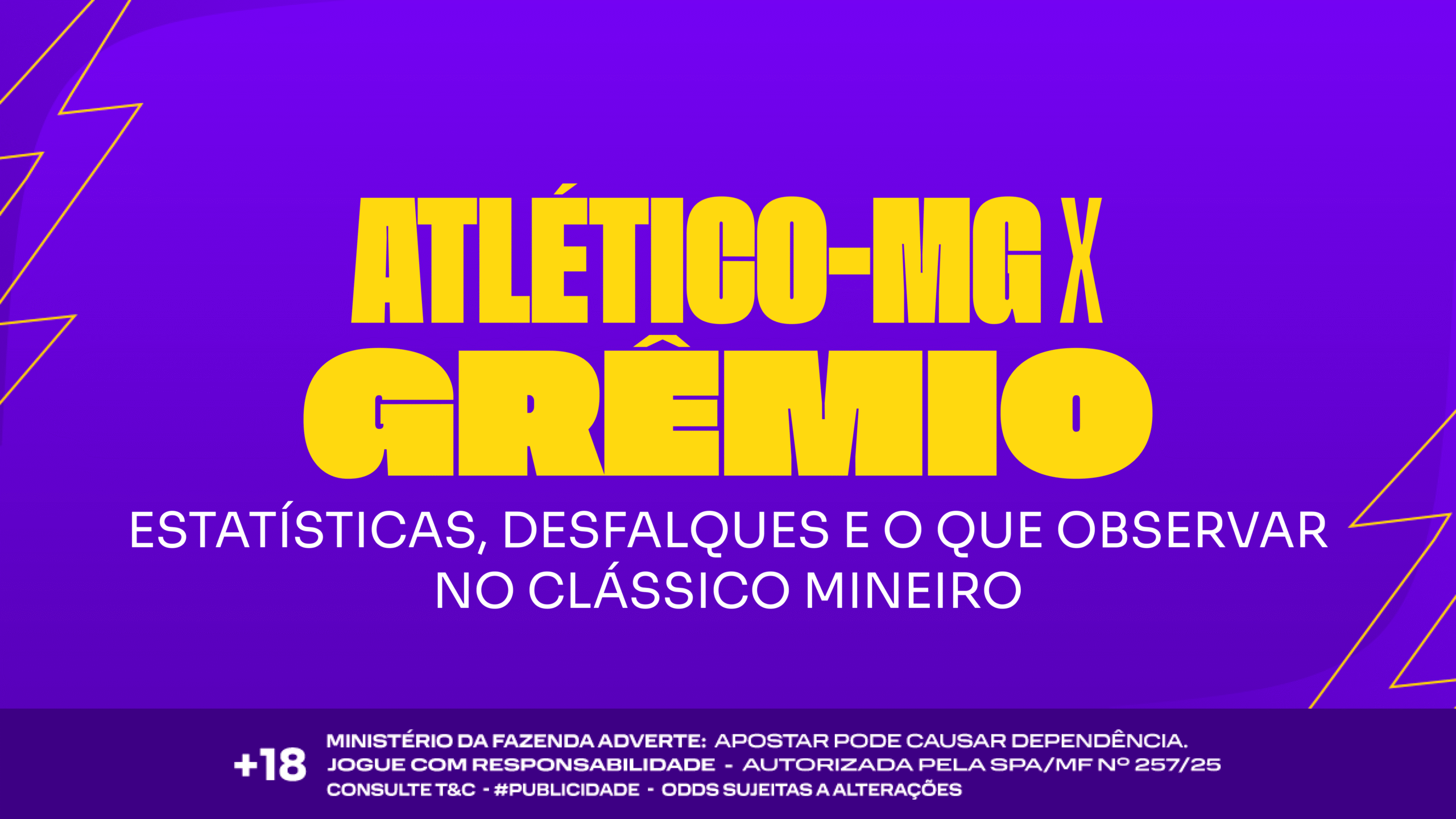 Atlético-MG x Grêmio: Estatísticas, desfalques e o que observar no clássico mineiro