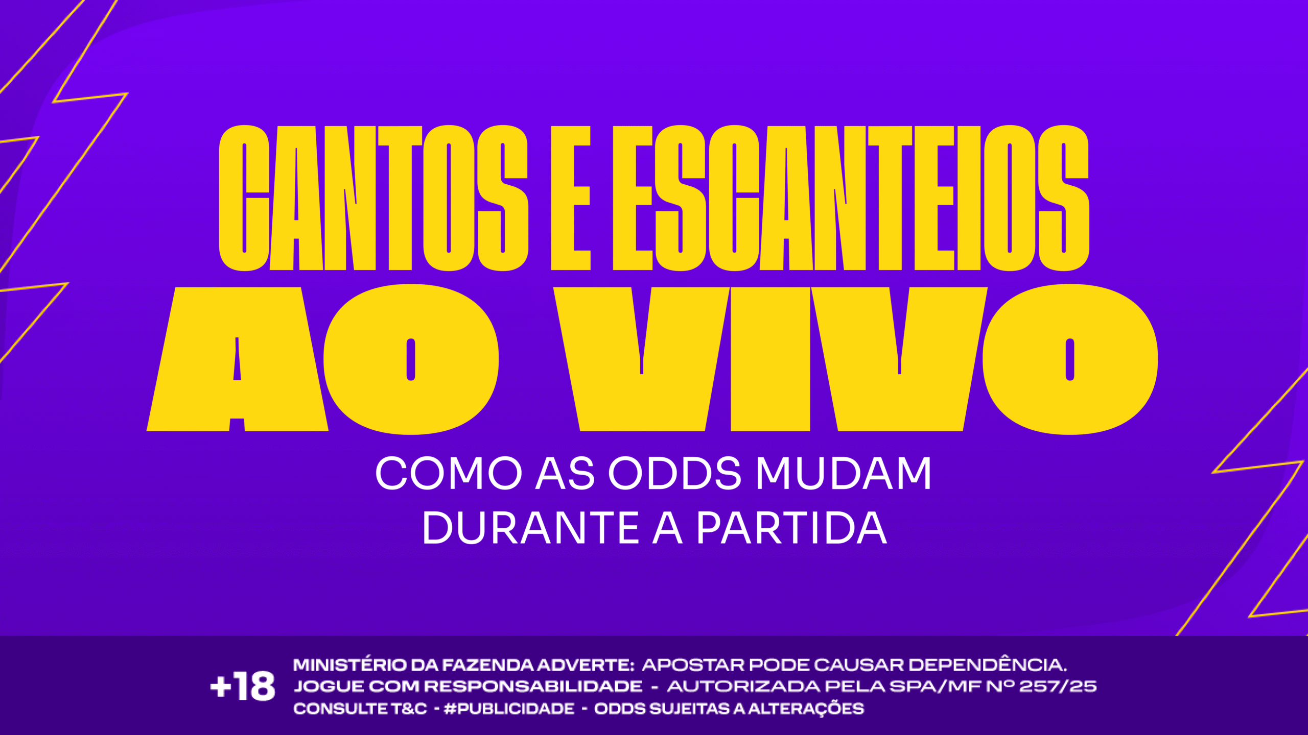 Cantos e Escanteios ao Vivo: Como as Odds Mudam Durante a Partida