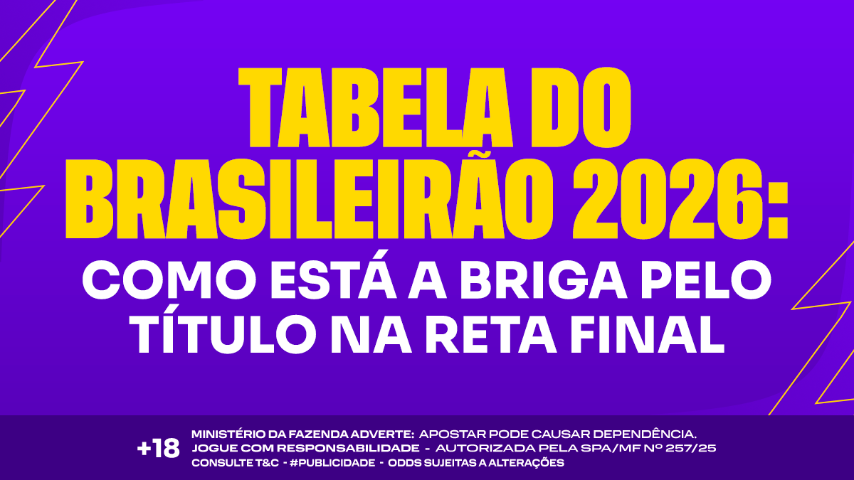 Tabela do brasileirão 2026: como está a disputa pelo título