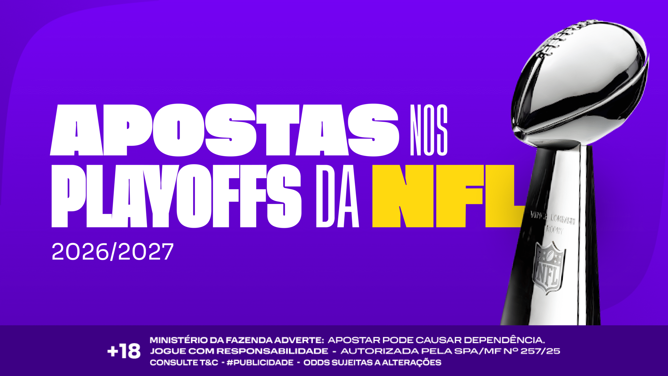 Apostas nos playoffs da NFL 2026/2027: calendário, formato e como apostar